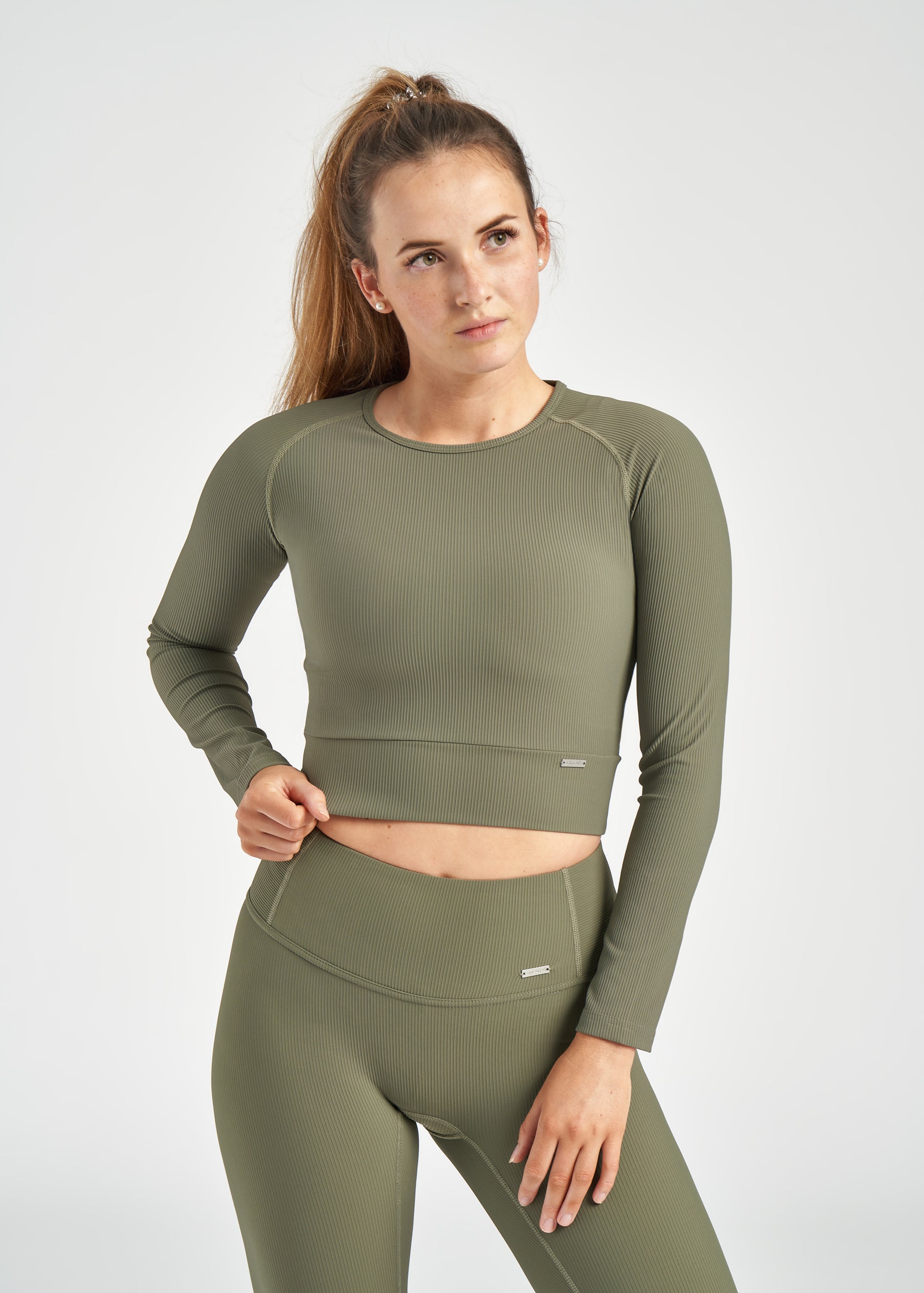 Ease Long Sleeve Set - Forest Green